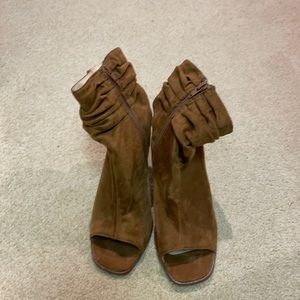 slouch open toed heels